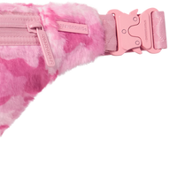 SPRAYGROUND® CROSSBODY PINK CAMO FAUX FUR SAVVY CROSSBODY