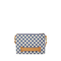 SPRAYGROUND® POUCHETTE LETTER CHECKERS CROSSOVER CLUTCH