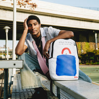 SPRAYGROUND® BACKPACK KEITH HARING EMBOSSED SHARK HANDBAG PRINT BACKPACK