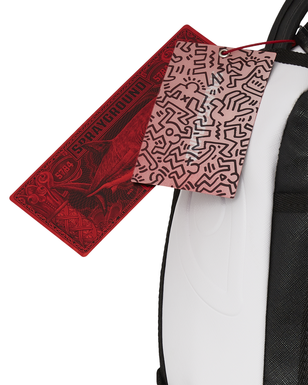 SPRAYGROUND® BACKPACK KEITH HARING EMBOSSED SHARK HANDBAG PRINT BACKPACK