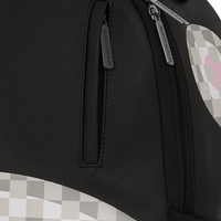 SPRAYGROUND® BACKPACK SHARK CENTRAL CREAM BLACK CHECK BACKPACK