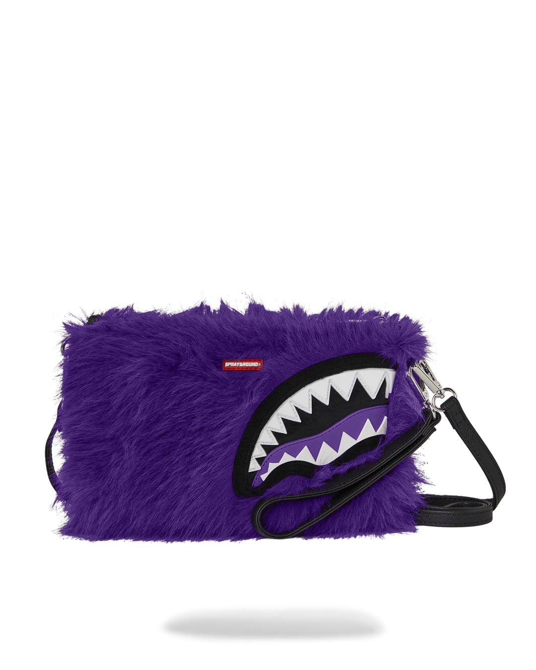 FURZILLA SHARK (PURP) CROSSOVER CLUTCH – SPRAYGROUND®
