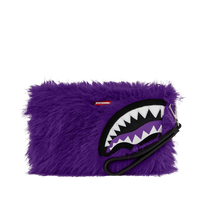 SPRAYGROUND® POUCHETTE FURZILLA SHARK (PURP) CROSSOVER CLUTCH