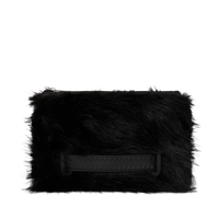 SPRAYGROUND® POUCHETTE FUR CRAY BLACK CROSSOVER CLUTCH