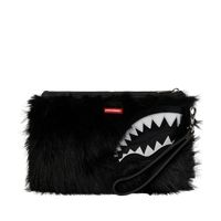 SPRAYGROUND® POUCHETTE FUR CRAY BLACK CROSSOVER CLUTCH