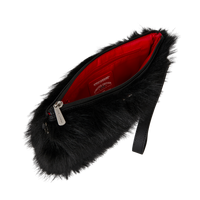 SPRAYGROUND® POUCHETTE FUR CRAY BLACK CROSSOVER CLUTCH