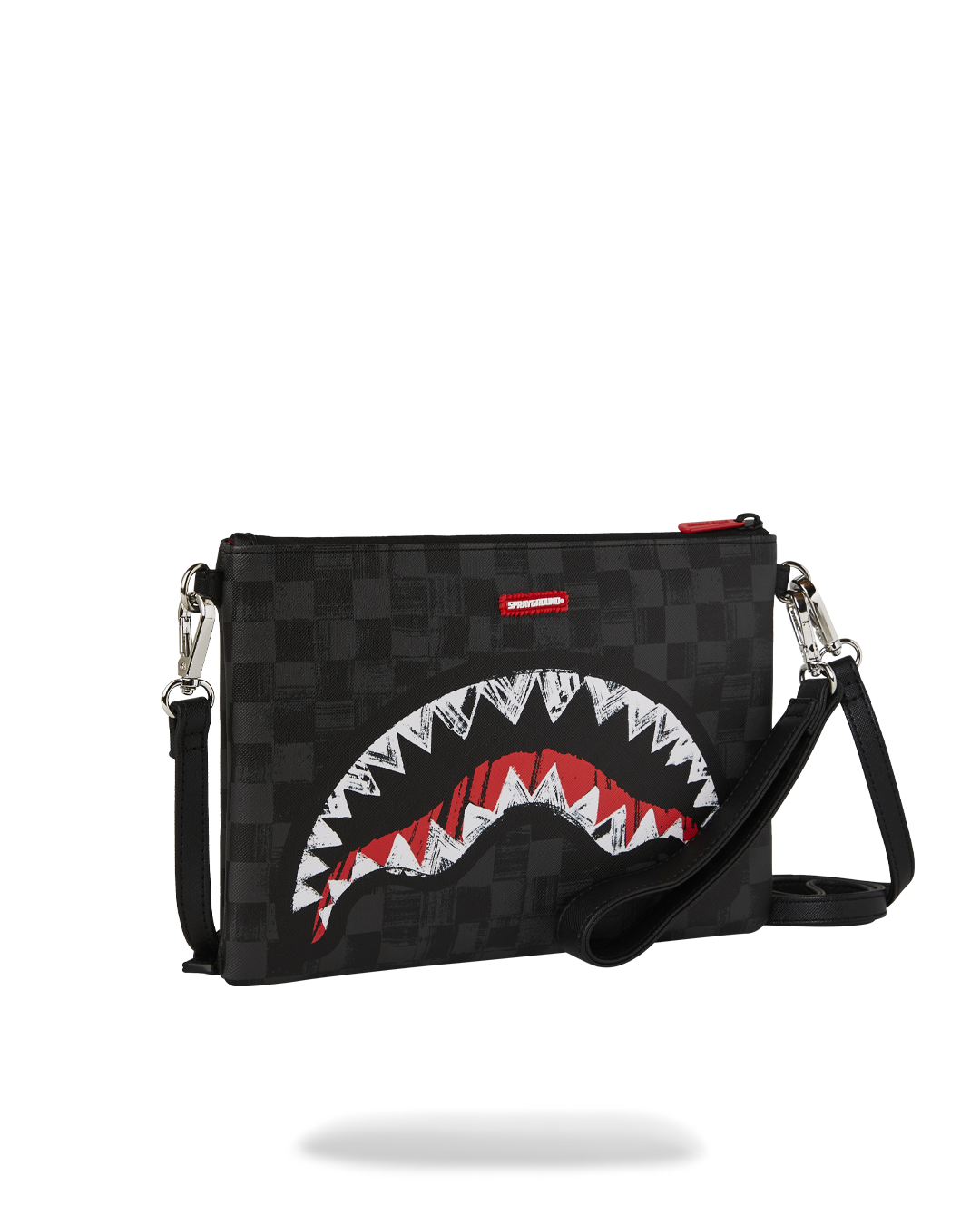 SPRAYGROUND® POUCHETTE SCRIBBLE SHARK CROSSOVER CLUTCH