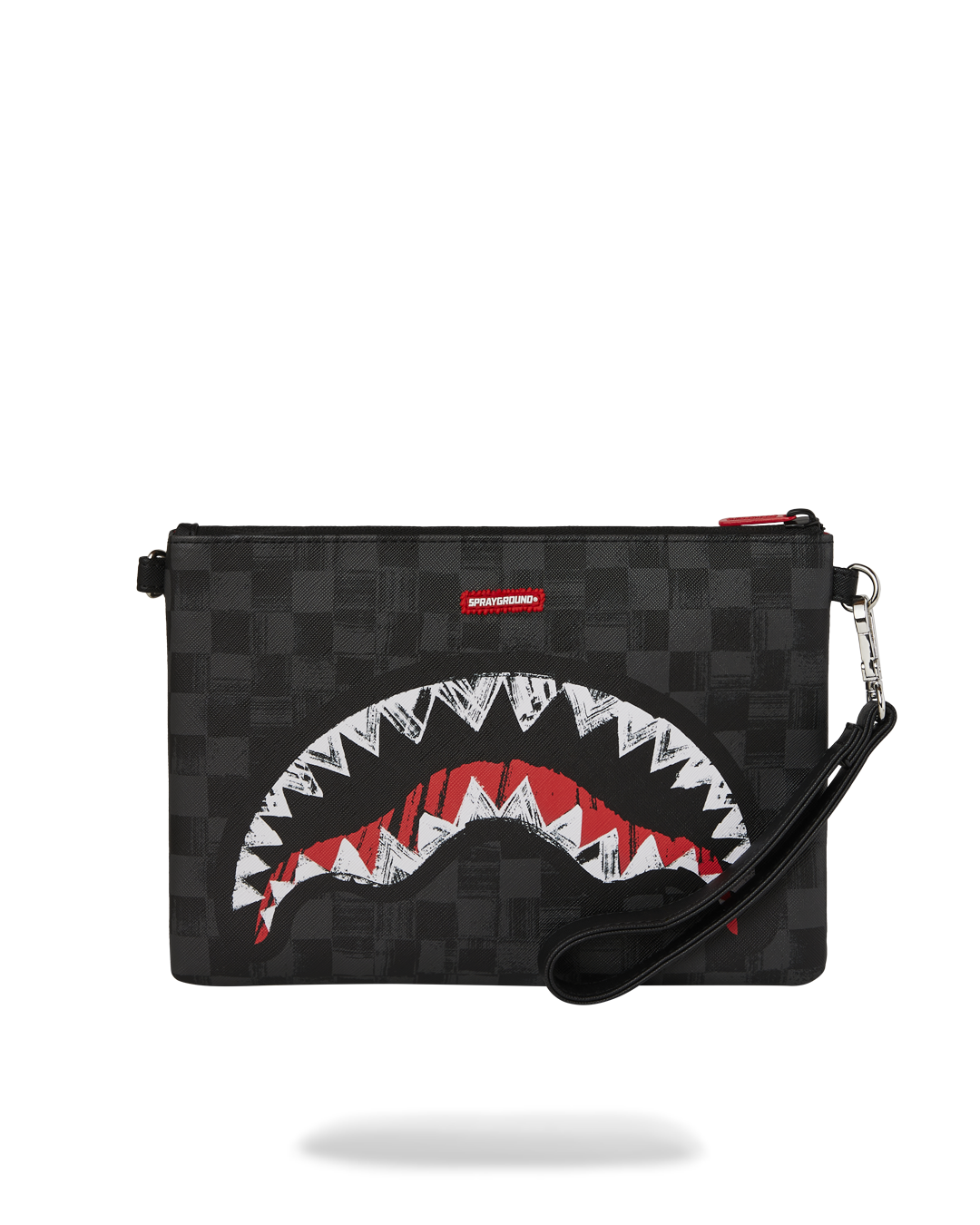 SPRAYGROUND® POUCHETTE SCRIBBLE SHARK CROSSOVER CLUTCH
