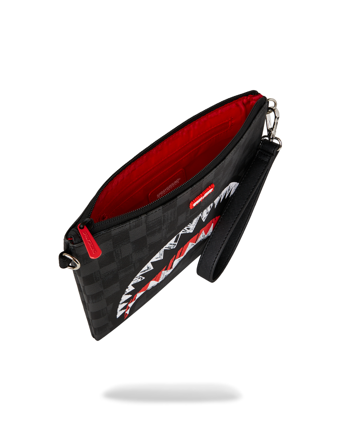 SPRAYGROUND® POUCHETTE SCRIBBLE SHARK CROSSOVER CLUTCH