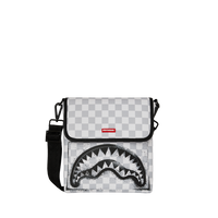 SPRAYGROUND® SLING BLACK STENCIL SHARK MESSENGER SLING