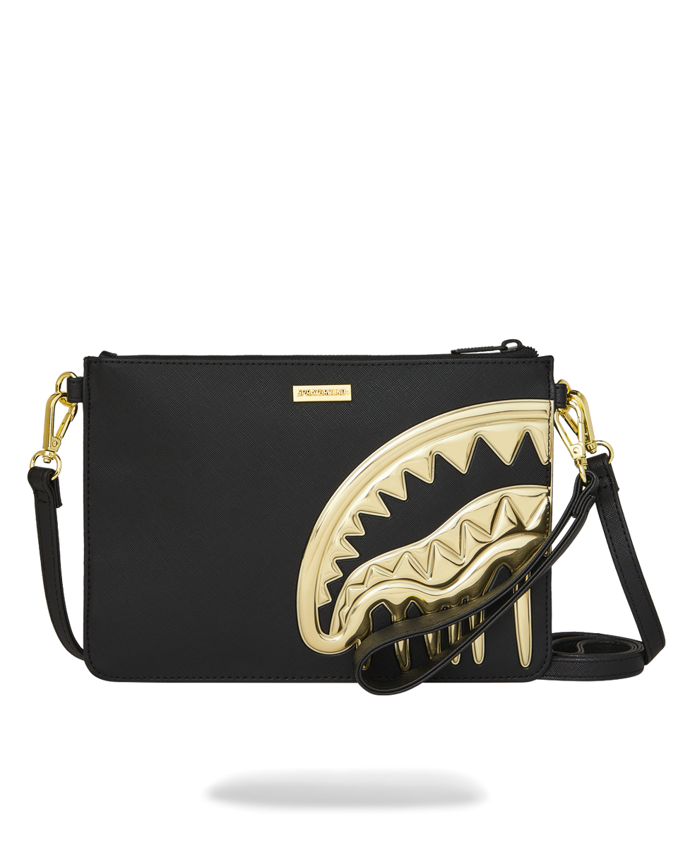 GIVE A BLOW ホログラフィックカバー GOLDHEART SHARK DRIP CROSSOVER CLUTCH – SPRAYGROUND®