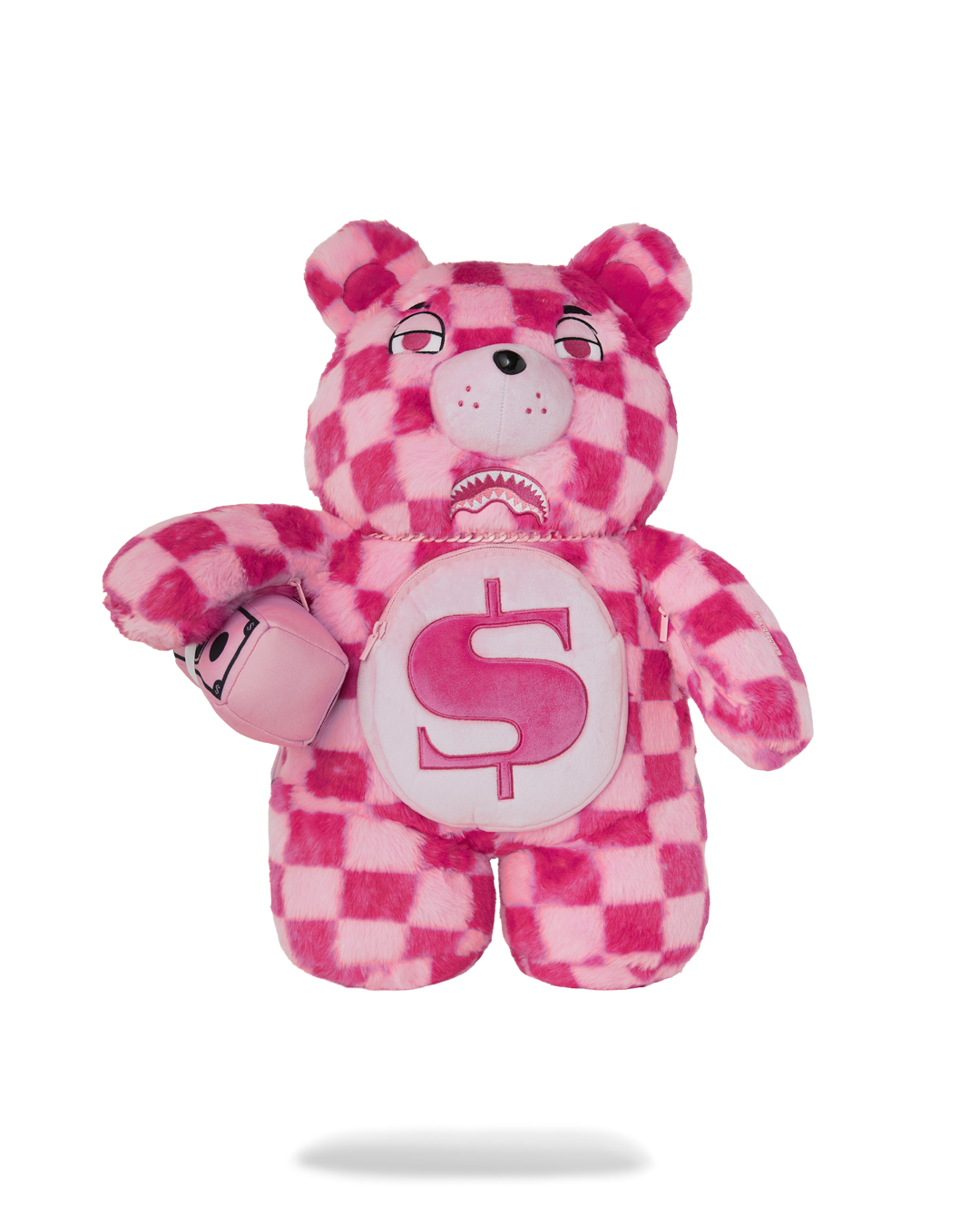 FURZILLA SHARK (PINK CHECK) MONEYBEAR BACKPACK – SPRAYGROUND®