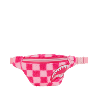 SPRAYGROUND® CROSSBODY PINK FUR CHECK SAVVY CROSSBODY