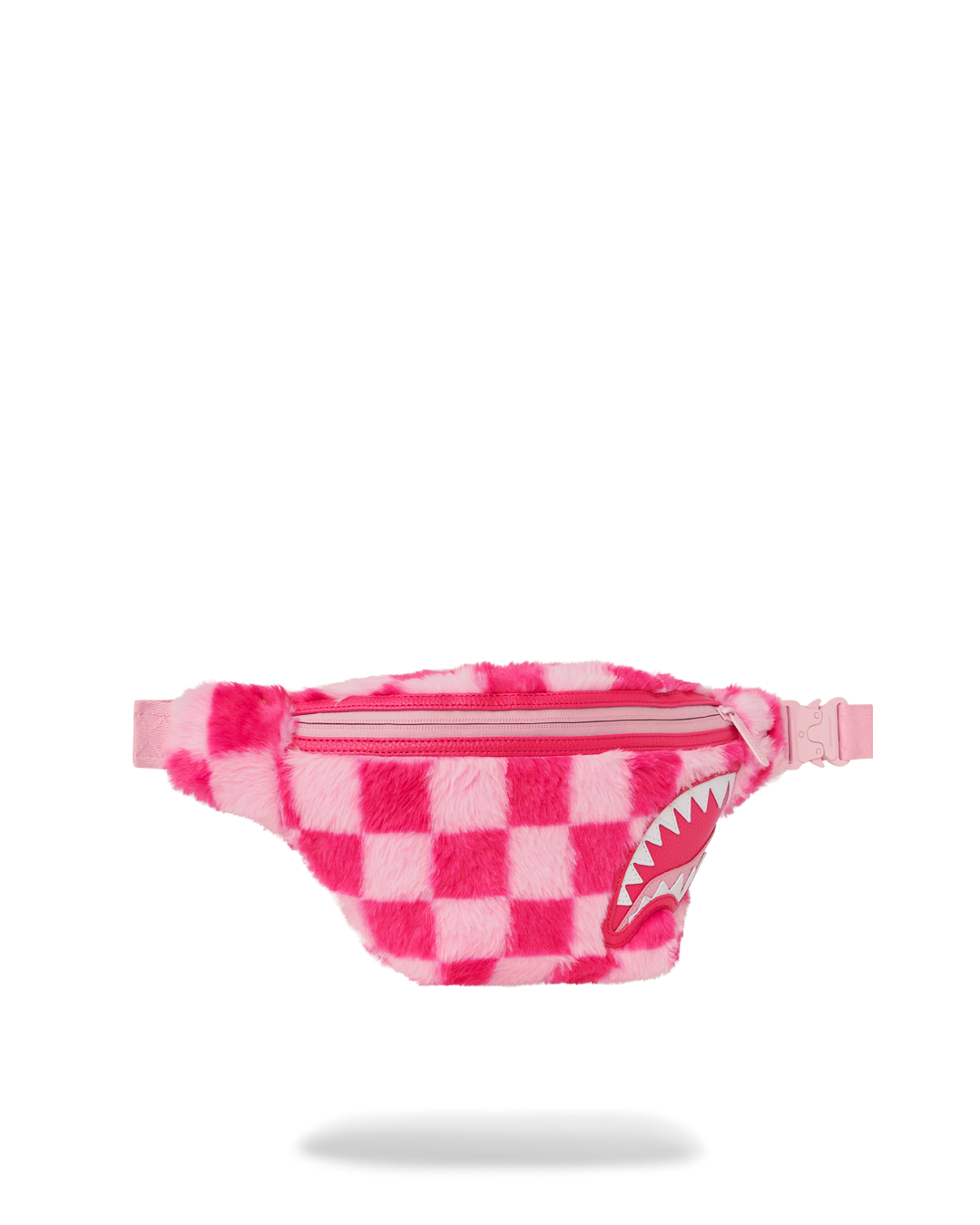 FURZILLA SHARK (PINK CHECK) SAVVY CROSSBODY – SPRAYGROUND®