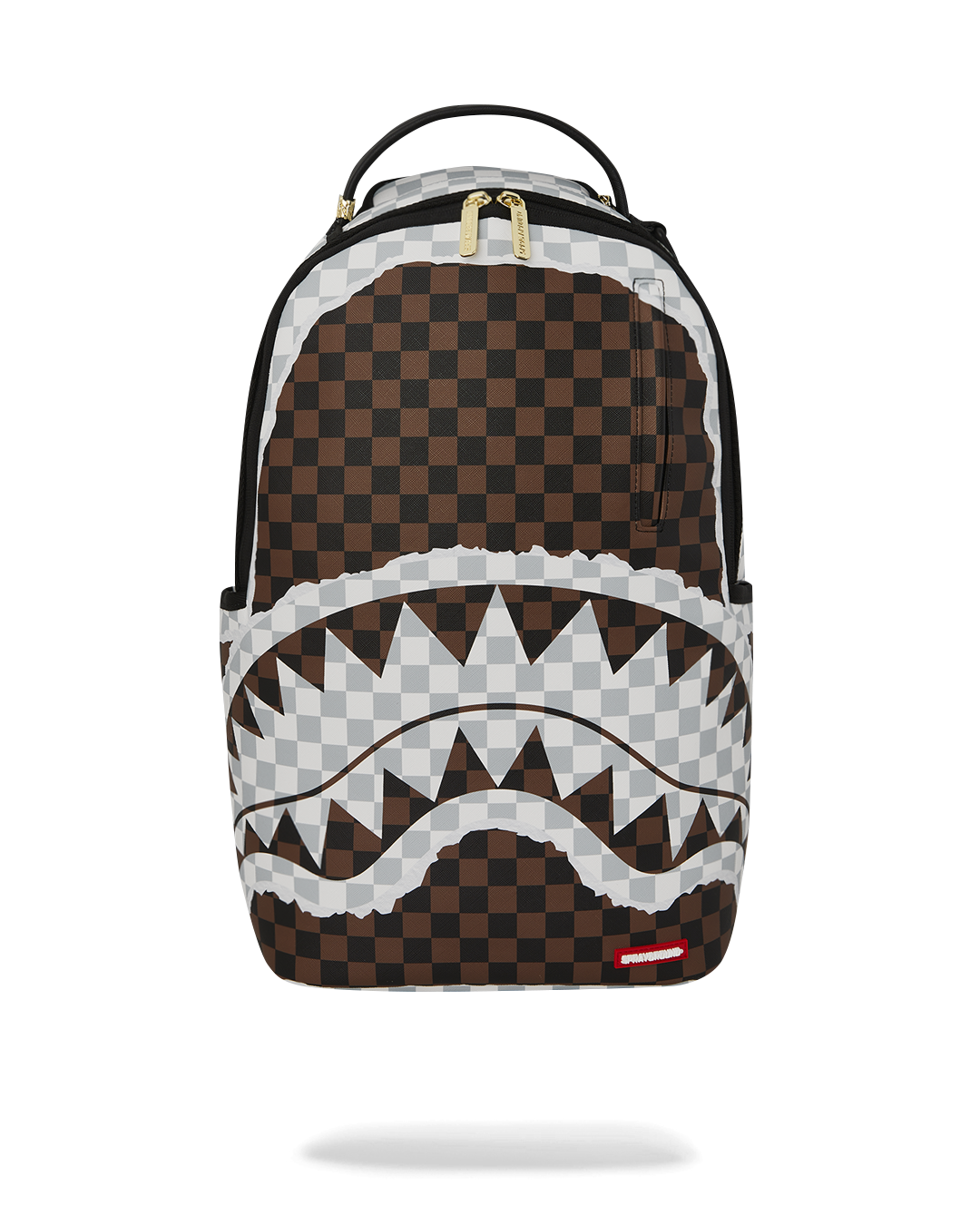 SPRAYGROUND® BACKPACK CREAM AND BROWN TEAR CHECK BACKPACK