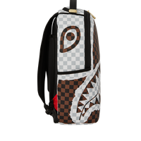 SPRAYGROUND® BACKPACK CREAM AND BROWN TEAR CHECK BACKPACK