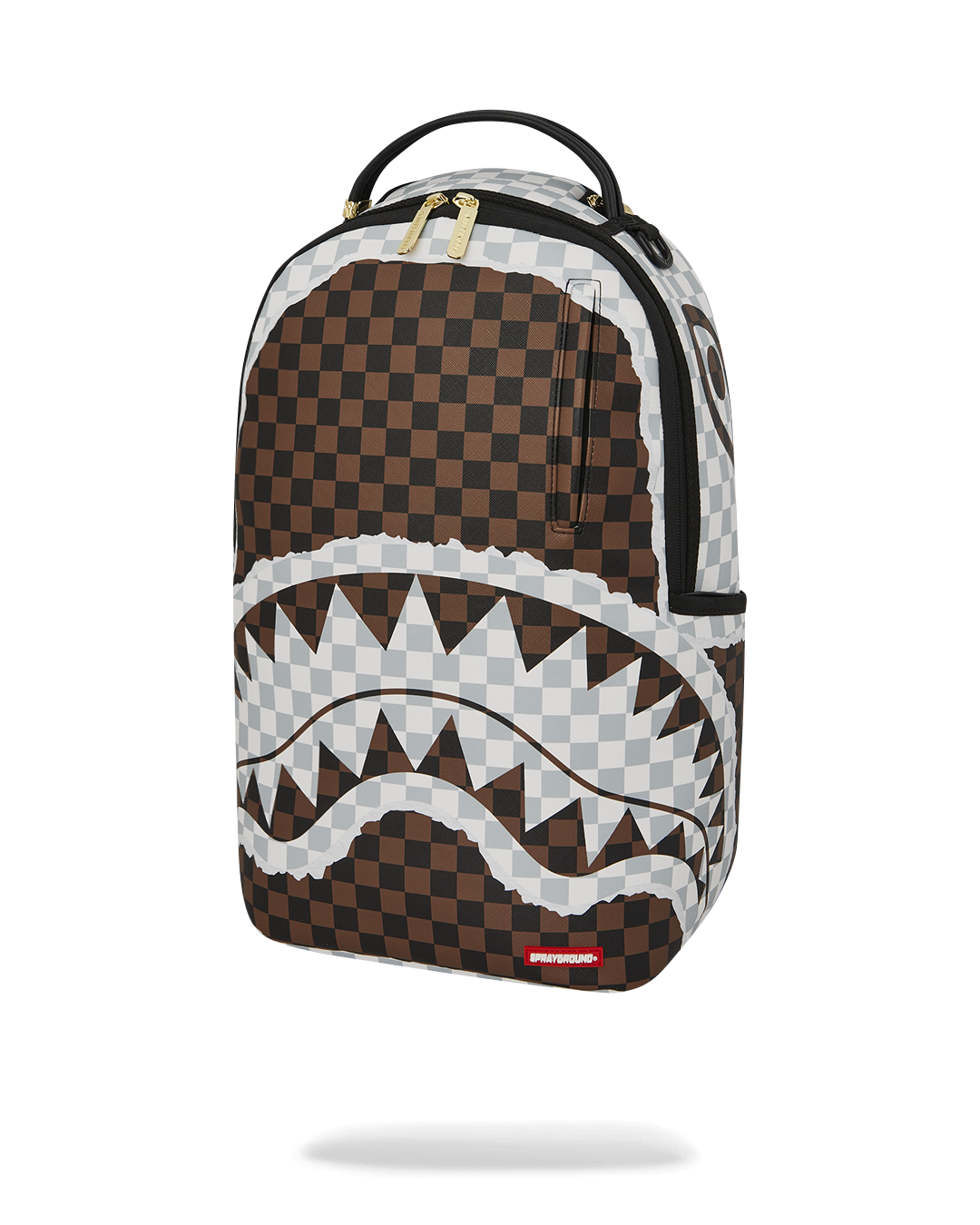 SPRAYGROUND® BACKPACK CREAM AND BROWN TEAR CHECK BACKPACK
