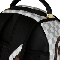 SPRAYGROUND® BACKPACK CREAM AND BROWN TEAR CHECK BACKPACK
