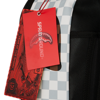 SPRAYGROUND® BACKPACK CREAM AND BROWN TEAR CHECK BACKPACK