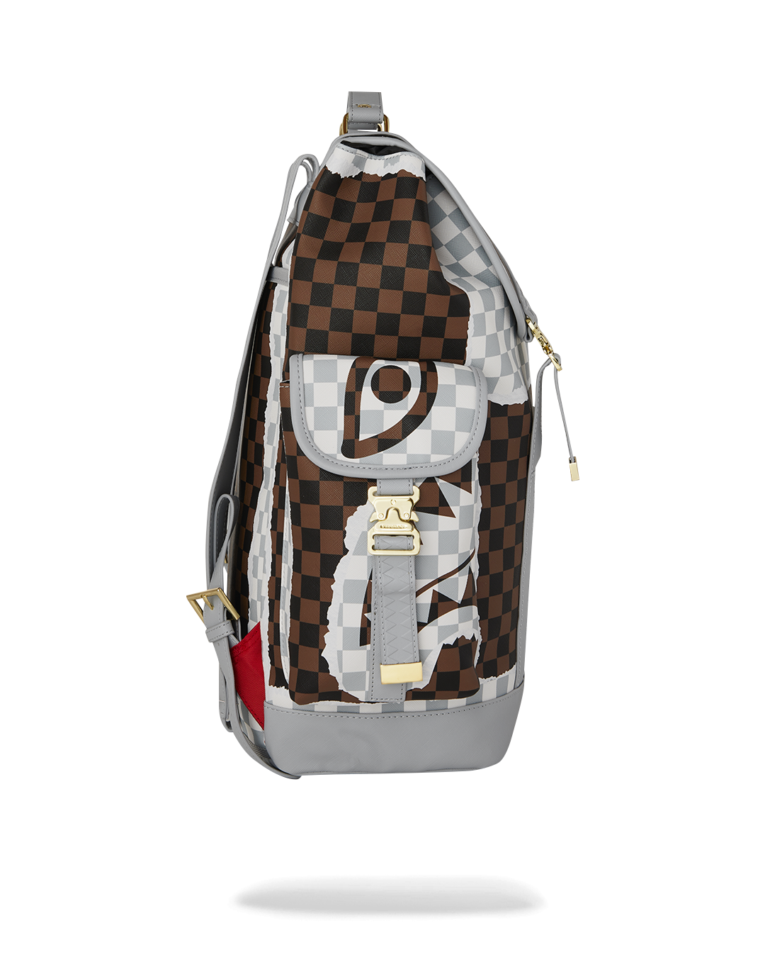 SPRAYGROUND® BACKPACK CREAM AND BROWN TEAR CHECK MONTE CARLO