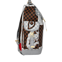 SPRAYGROUND® BACKPACK CREAM AND BROWN TEAR CHECK MONTE CARLO