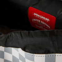 SPRAYGROUND® BACKPACK CREAM AND BROWN TEAR CHECK MONTE CARLO