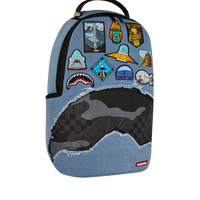 SPRAYGROUND® BACKPACK DENIM TEAR 3 AM PATCHES BACKPACK