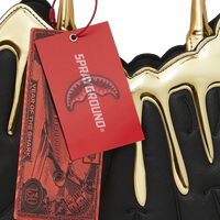 SPRAYGROUND® HANDBAG GOLD AND DANGEROUS SHARK HANDBAG