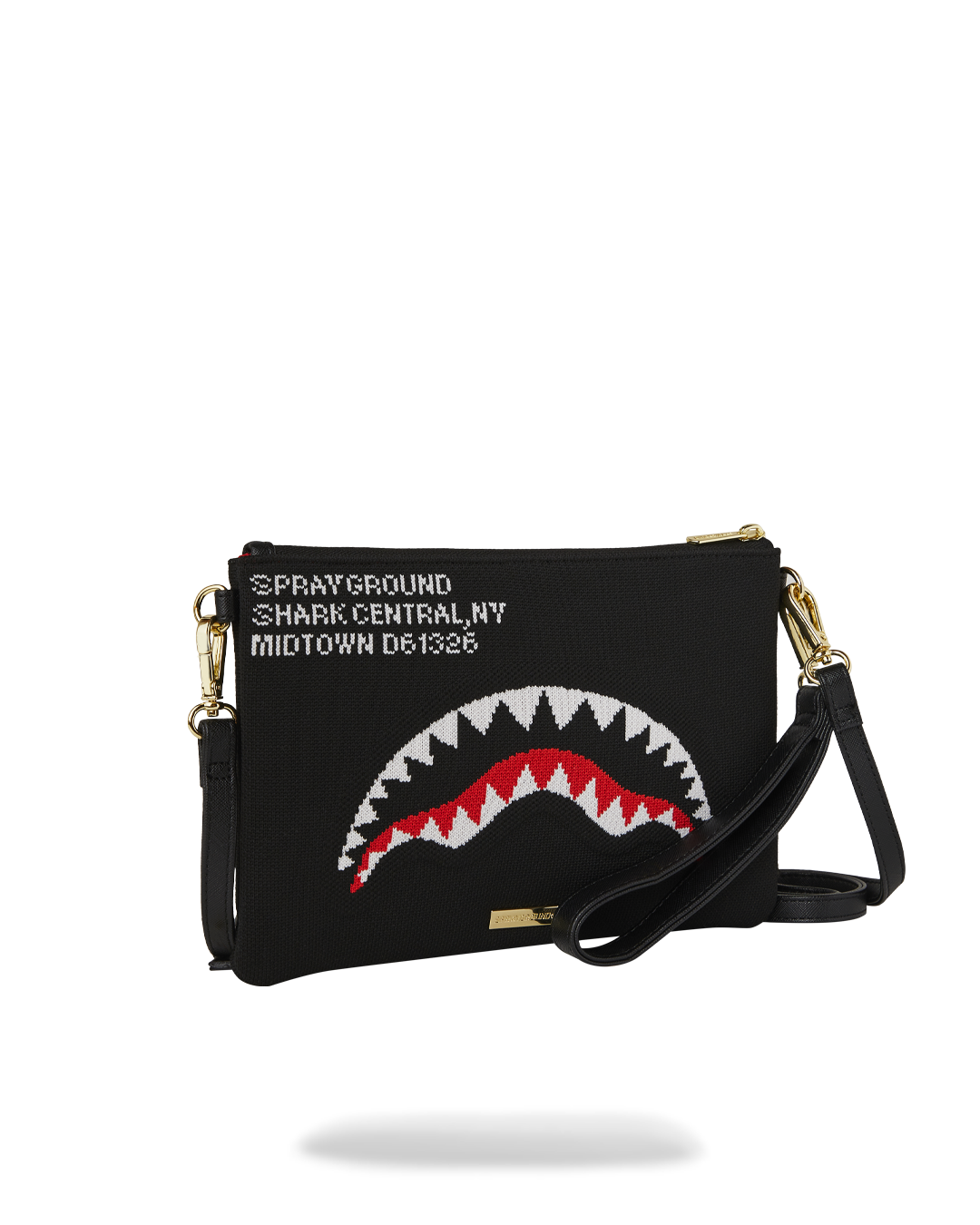 SHARK CENTRAL AEROFLEX CROSSOVER CLUTCH – SPRAYGROUND® SHARK CENTRAL AEROFLEX CROSSOVER CLUTCH – SPRAYGROUND®