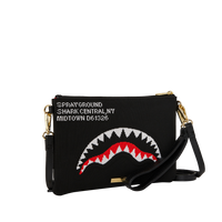 SPRAYGROUND® POUCHETTE SHARK CENTRAL KNIT CROSSOVER CLUTCH