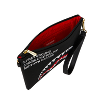 SPRAYGROUND® POUCHETTE SHARK CENTRAL KNIT CROSSOVER CLUTCH