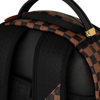 SPRAYGROUND® BACKPACK EMBOSSED CHECK BROWN BACKPACK