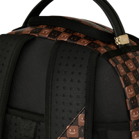 SPRAYGROUND® BACKPACK SHARKS IN PARIS WTF BUBBLE BROWN CHECK BACKPACK