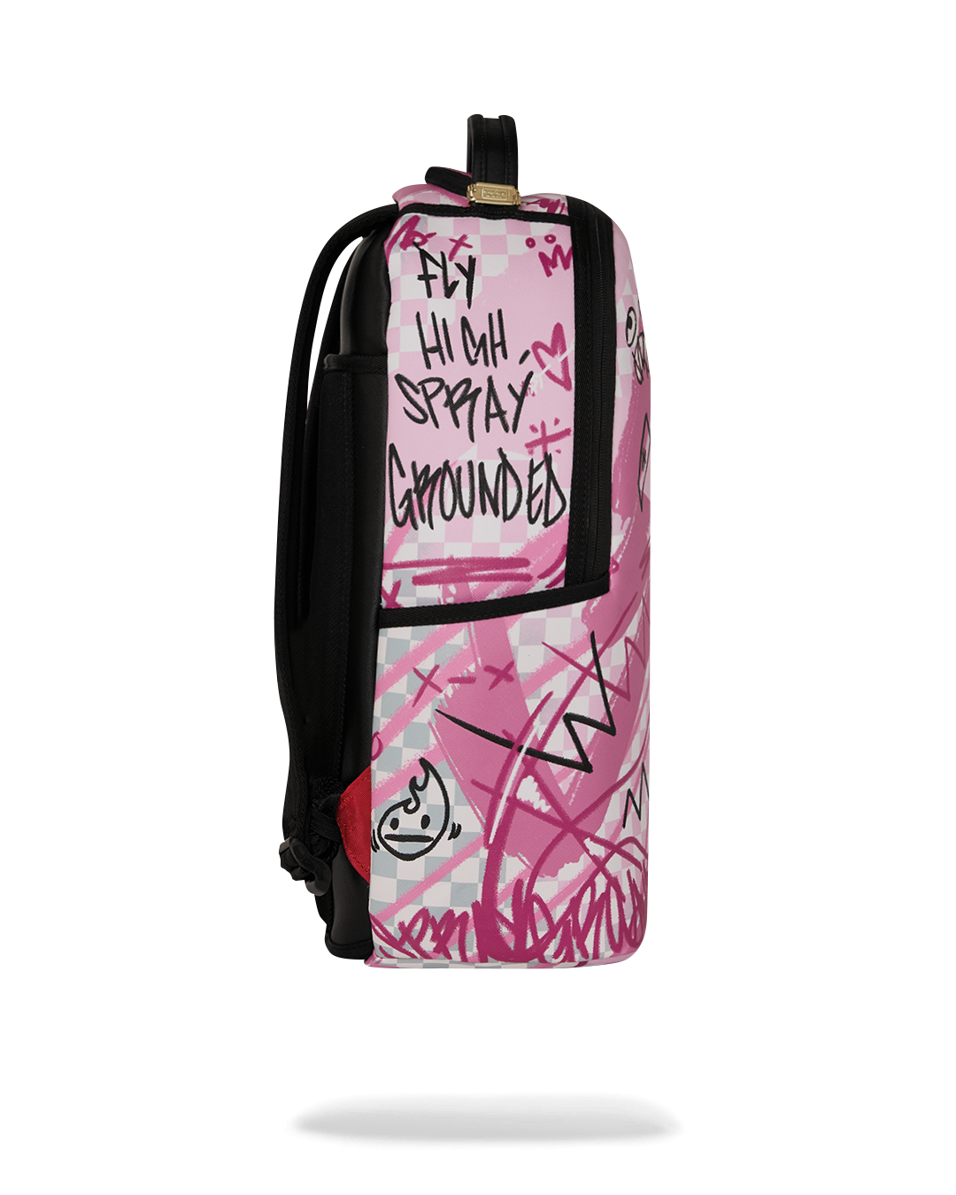 Sprayground Broken Hearts Club Backpack Sprayground Broken Hearts Club Pink Backpack New Black  main image 3
