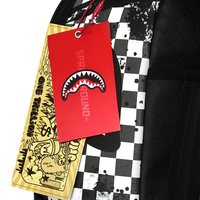 SPRAYGROUND® BACKPACK PAINTED OVER CHECK BACKPACK