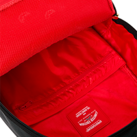 SPRAYGROUND® BACKPACK MISSING BAG FLYER ON BAG WITH REAL CUT STRIPS BACKPACK