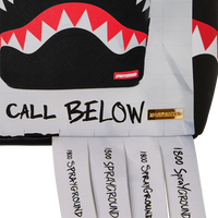 SPRAYGROUND® BACKPACK MISSING BAG FLYER ON BAG WITH REAL CUT STRIPS BACKPACK