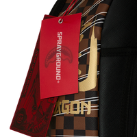 SPRAYGROUND® BACKPACK KUNG FU PANDA PO CHECKER KARATE KICK BACKPACK