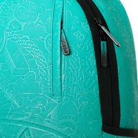 SPRAYGROUND® BACKPACK TURQUOISE DOODLE EMBOSS BACKPACK