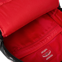 SPRAYGROUND® BACKPACK GRAY PEEKING CHARACTER CHECK BACKPACK