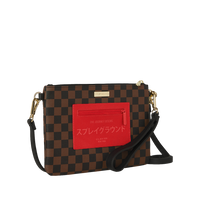SPRAYGROUND® POUCHETTE RED REDEMPTION CROSSOVER CLUTCH