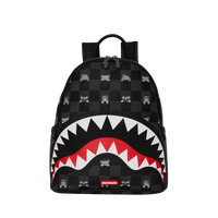 SPRAYGROUND® BACKPACK GRAY PEEKING CHARACTER CHECK SAVAGE BACKPACK