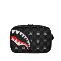 SPRAYGROUND® TOILETRY GRAY PEEKING CHARACTER CHECK TOILETRY BRICK