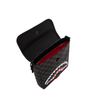 SPRAYGROUND® SLING SHARKS IN PARIS BALLOON BLACK MESSENGER SLING