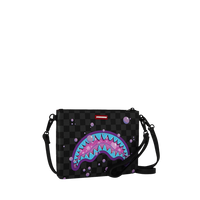 SPRAYGROUND® POUCHETTE PURPLE SLIME TAKEOVER CROSSOVER CLUTCH