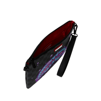 SPRAYGROUND® POUCHETTE PURPLE SLIME TAKEOVER CROSSOVER CLUTCH