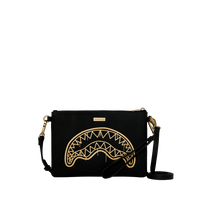 SPRAYGROUND® POUCHETTE THAT GOLD DRAP CROSSOVER CLUTCH