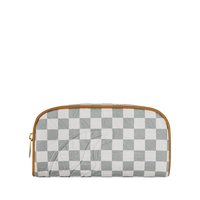 SPRAYGROUND® POUCH GRAFF EMBOSSED CREAM CHECK POUCH