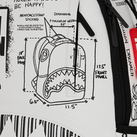 SPRAYGROUND® BACKPACK LFW SKETCHED BLACK AND WHITE BACKPACK