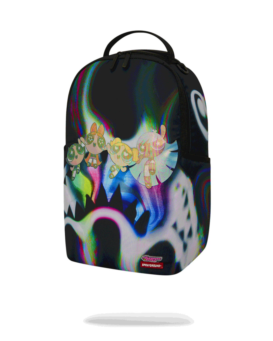 Sprayground Powerpuff Girls Rainbow Holo Shark Backpack B9062